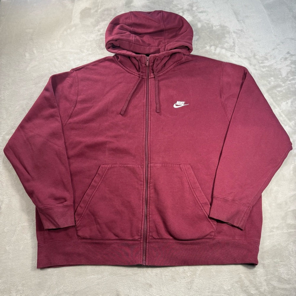 Nike Sportswear Club Fleece Men's Full Zip Hoodie Sz 2XL BV2645-638